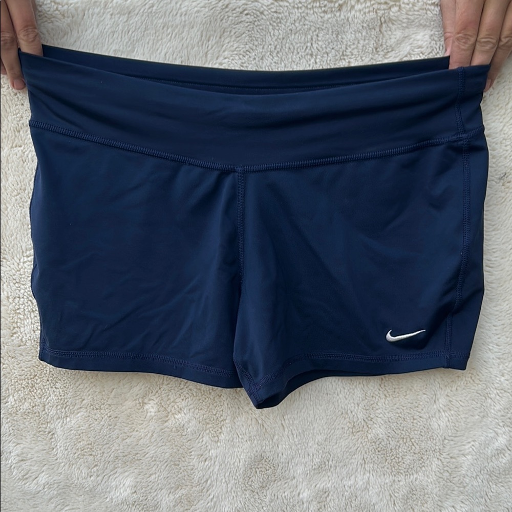 Nike Women's Navy Blue Shorts